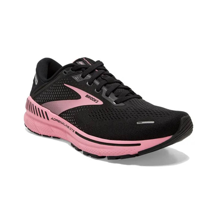 Brooks Adrenaline GTS 22 Womens | Black/dianthus/silver