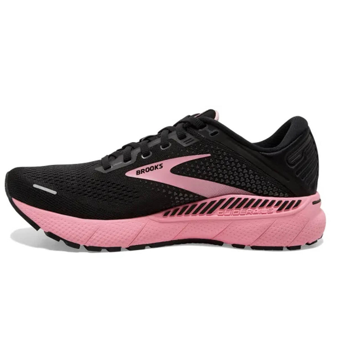 Brooks Adrenaline GTS 22 Womens | Black/dianthus/silver