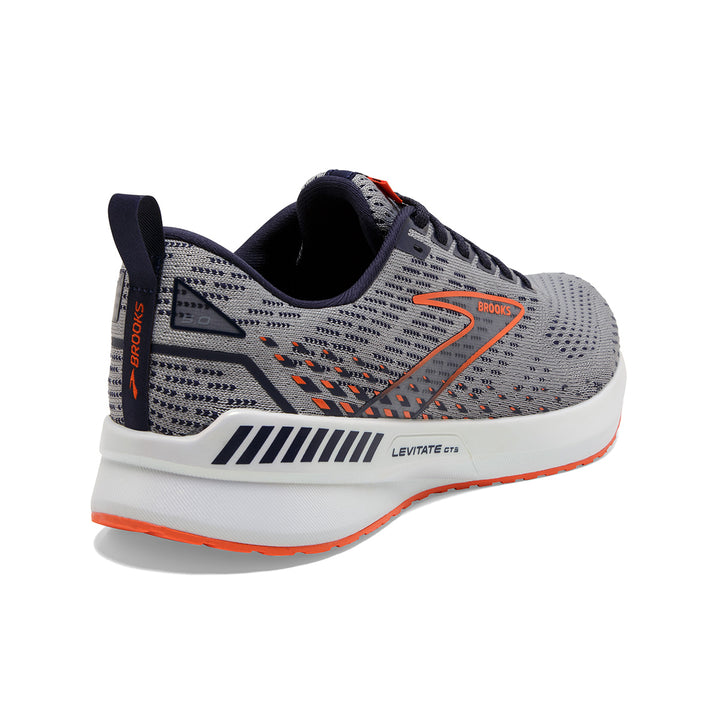 Brooks Levitate GTS 5 Mens | Grey/peacoat/flame