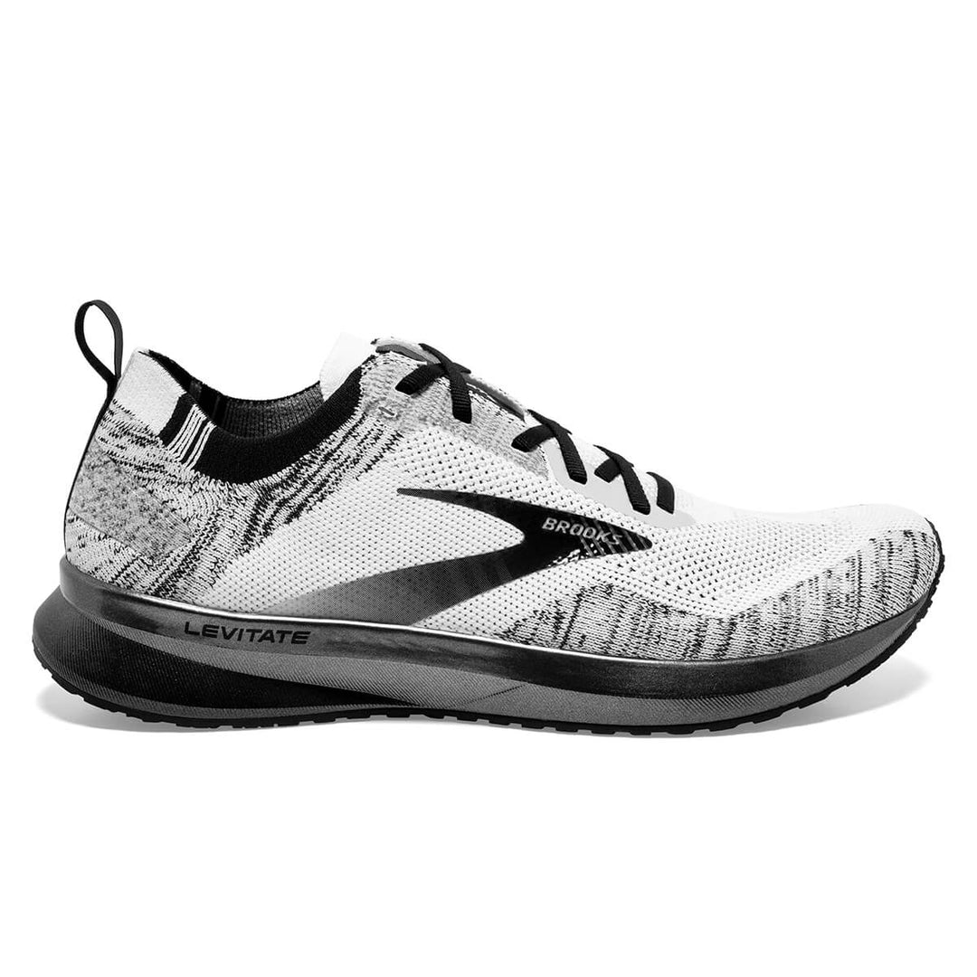 Brooks Levitate Stealthfit GTS 5 Mens | White/black