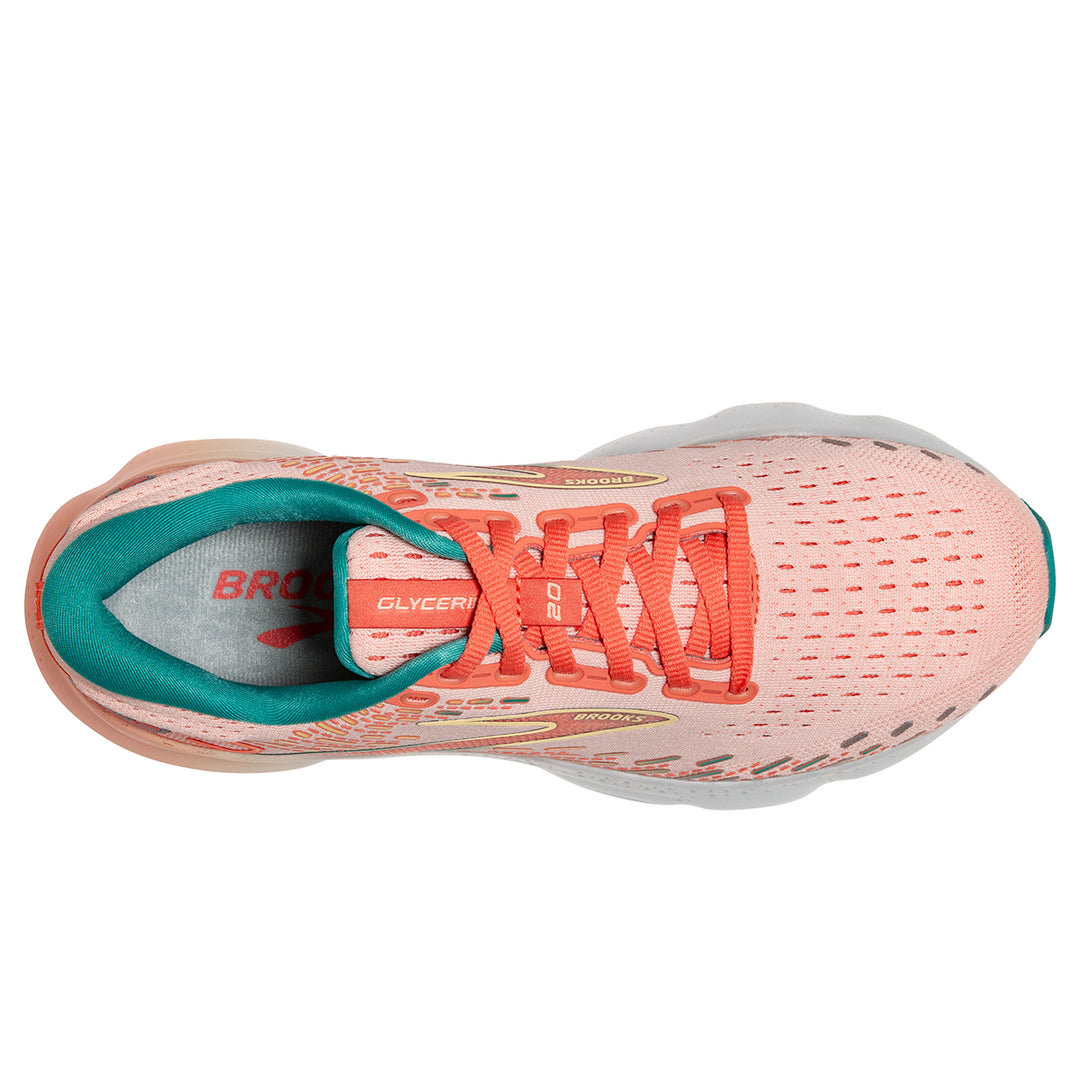 Brooks Glycerin 20 Womens | Tropical Peach/fusion Coral/latigo Bay