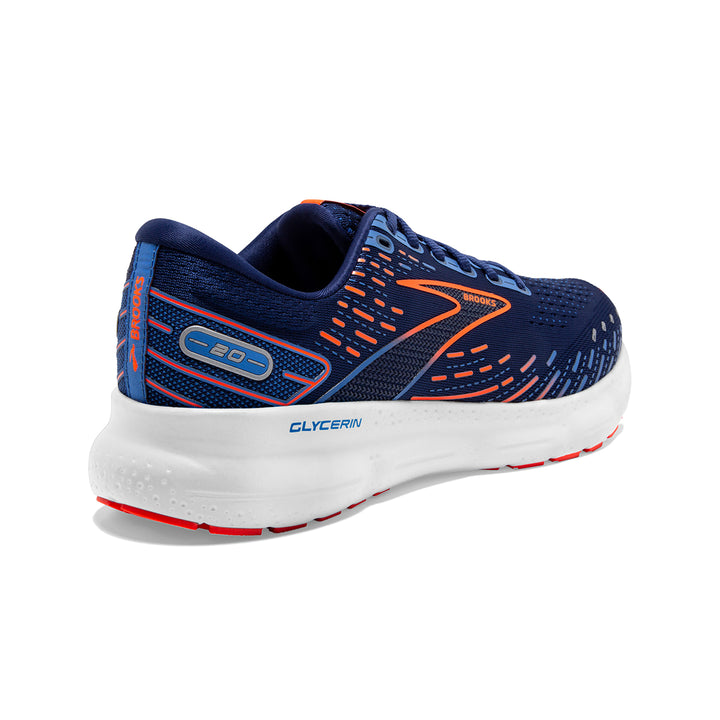 Brooks Glycerin 20 Mens | Blue Depths/palace Blue/orange