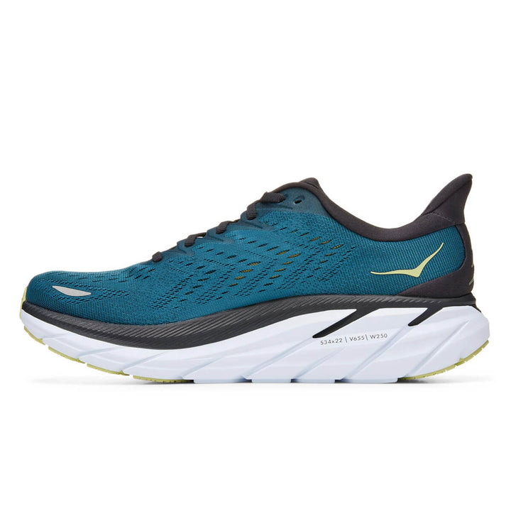 Hoka Clifton 8 Wide Mens | Blue Coral / Butterfly