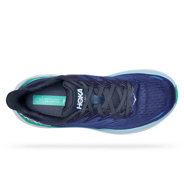 Hoka Clifton 8 Womens | Outer Space / Bellwether Blue