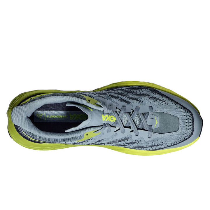 Hoka Speedgoat 5 Mens | Stone Blue / Dark Citron