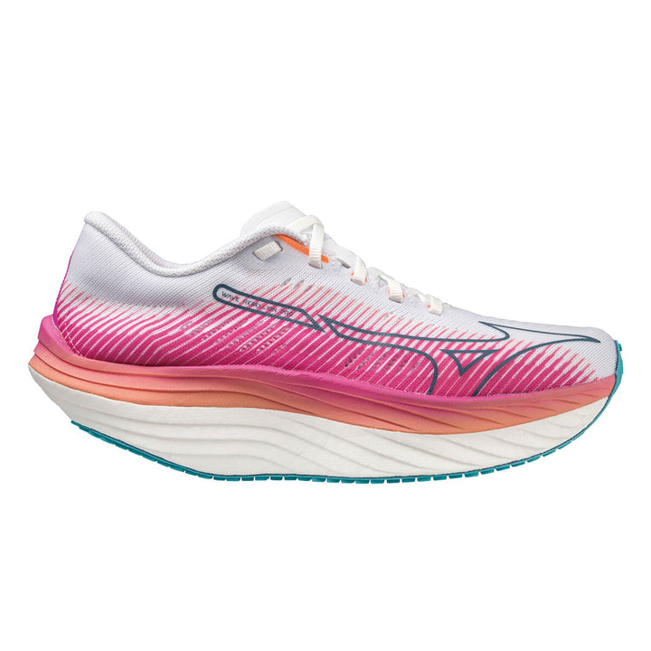 Mizuno Wave Rebellion Pro Womens | White/silver/87 C