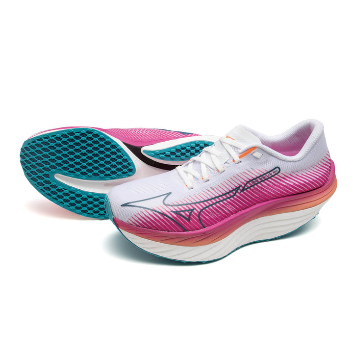 Mizuno Wave Rebellion Pro Womens | White/silver/87 C