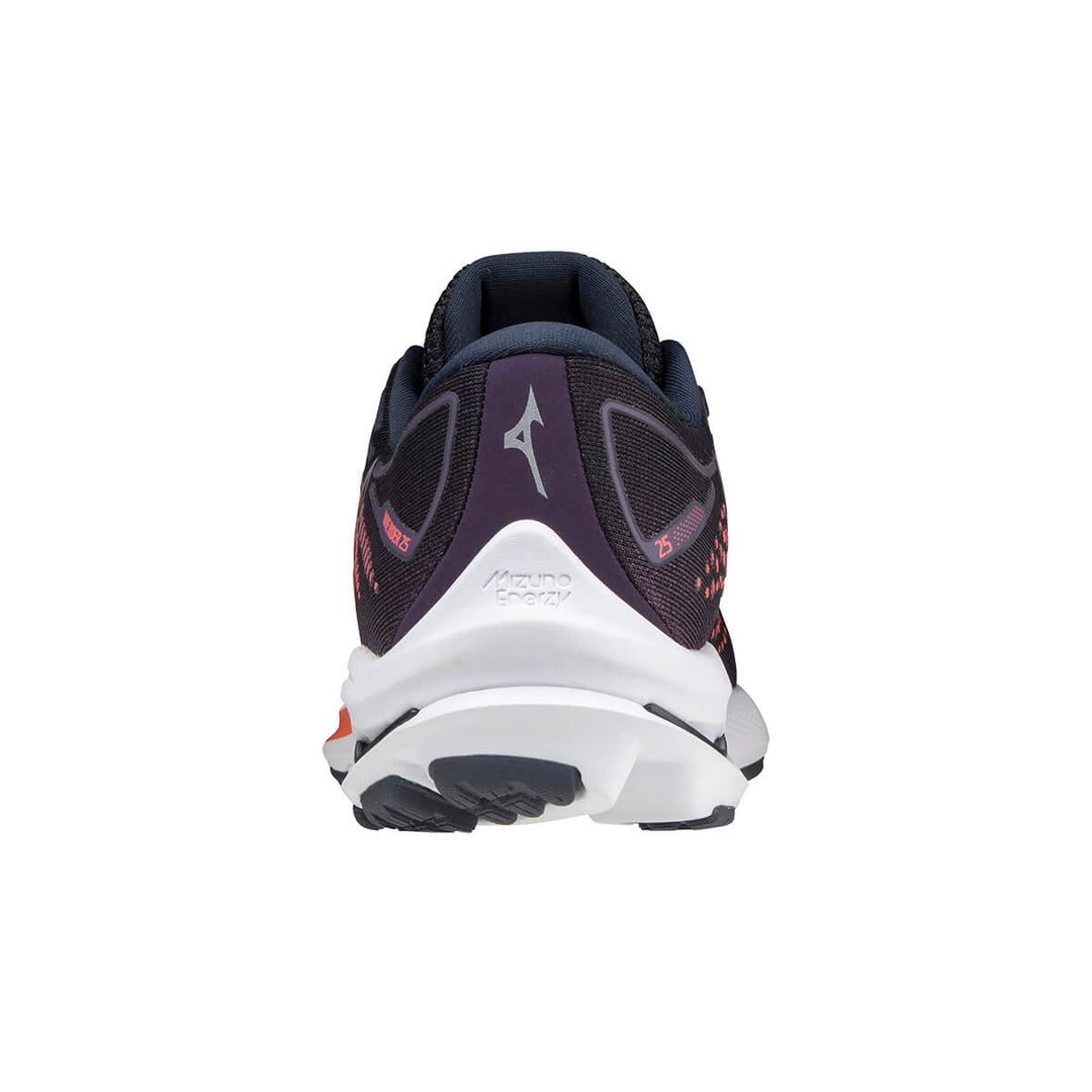 Mizuno Wave Rider 25 Womens | Mgrape/dgray/livingcoral