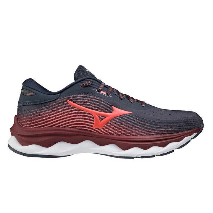 Mizuno Wave Sky 5 Womens | Indiaink/lcoral/pomegran