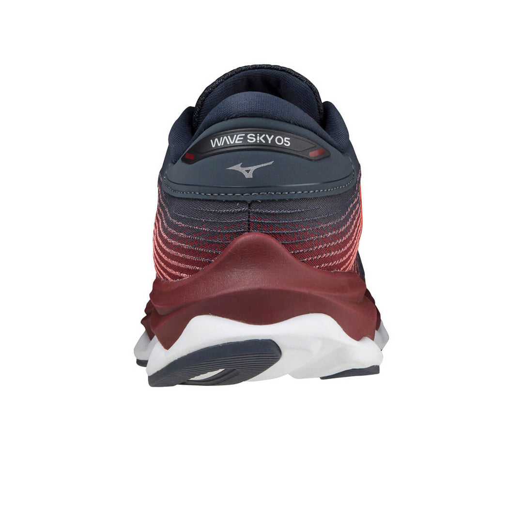 Mizuno Wave Sky 5 Womens | Indiaink/lcoral/pomegran