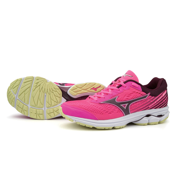 Mizuno Wave Rider 22 Womens | Pglow/Portroyal/Charlock