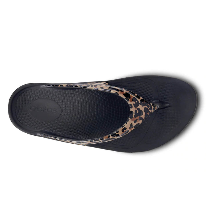 Oofos Oolala Ltd Flip Flop | Leopard