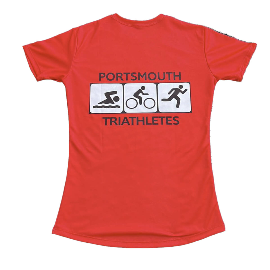 Portsmouth Triathletes Club Kit Womens Short Sleeve Tee