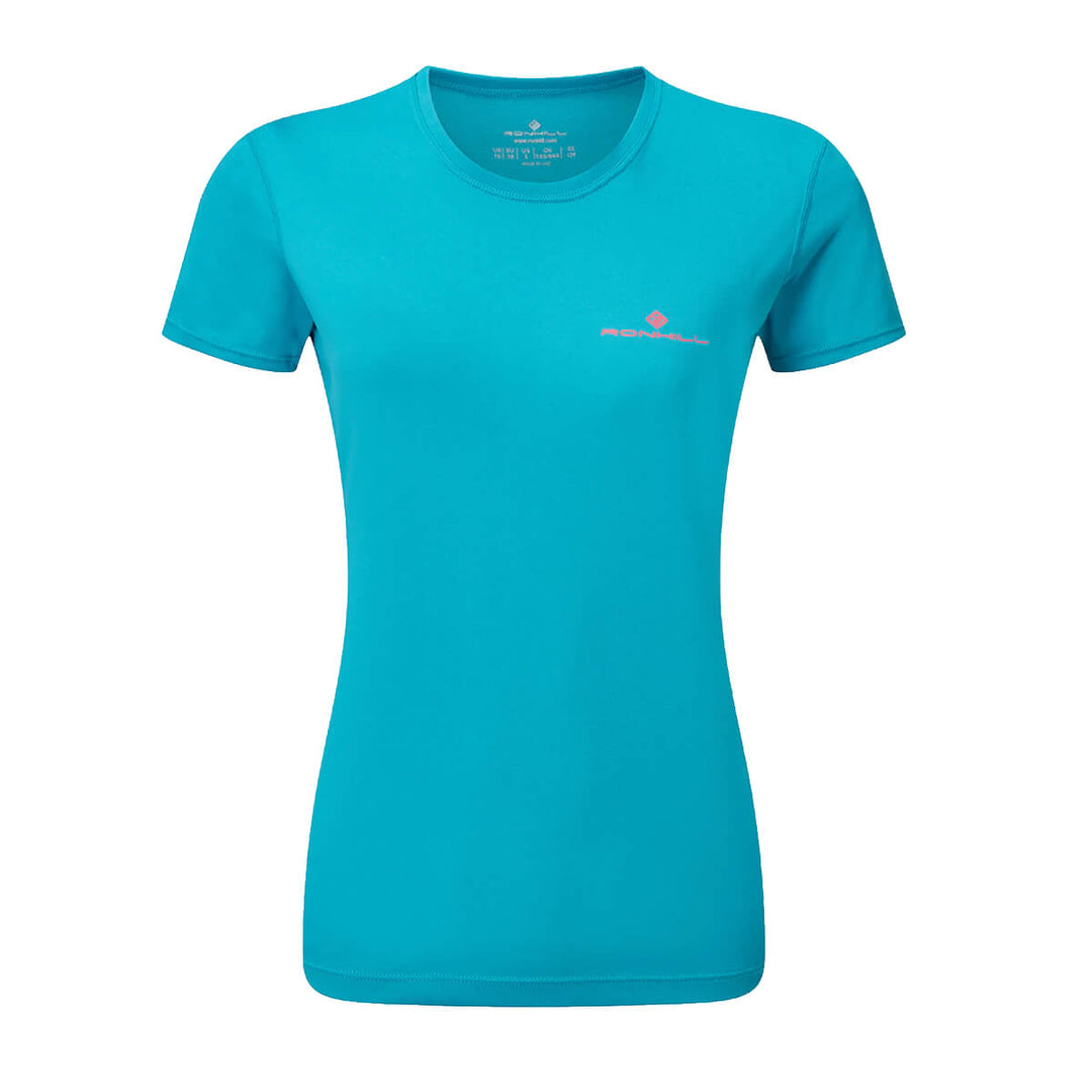 Ronhill Core Short Sleeve Tee Womens | Azure/hot Pink