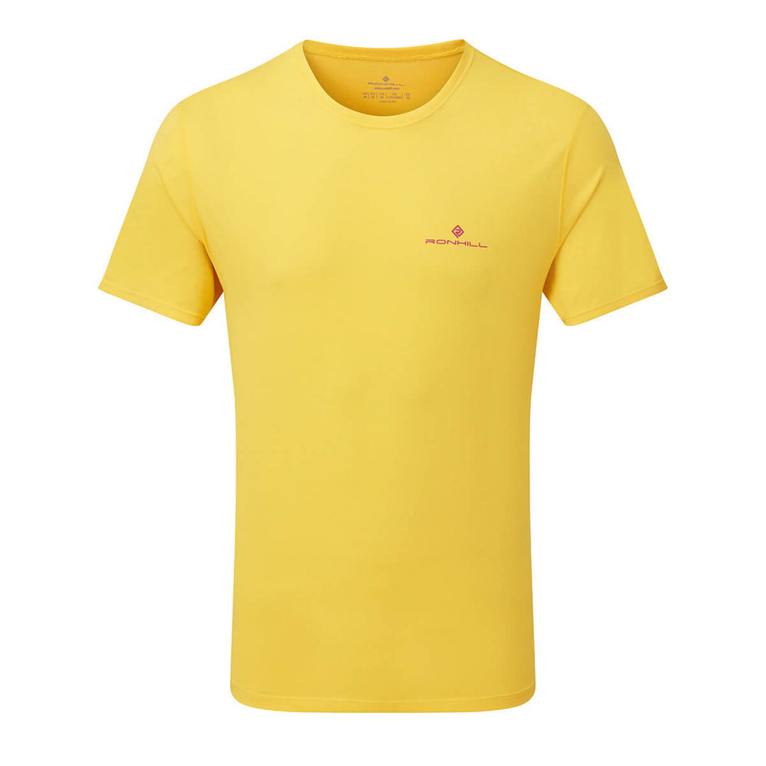 Ronhill Core S/S Tee Mens | Sulphur/firecracker