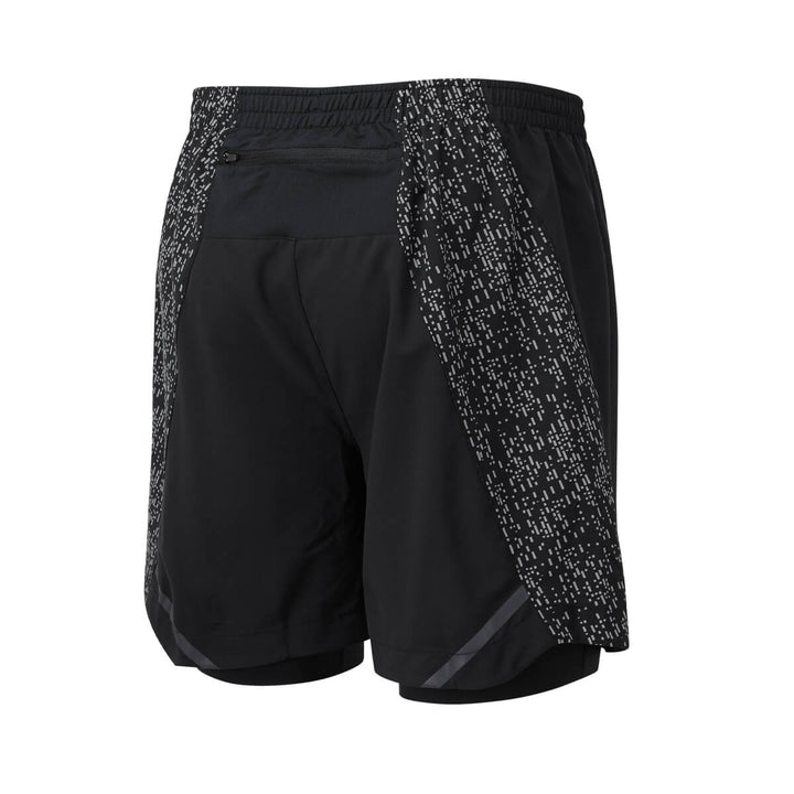 Ronhill Life Night Runner 5" Twin Short Mens | Black/reflect