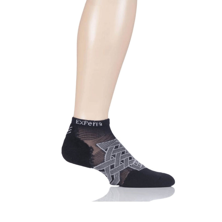 Thorlos Experia Energy Compression Micro Mini black socks on foot